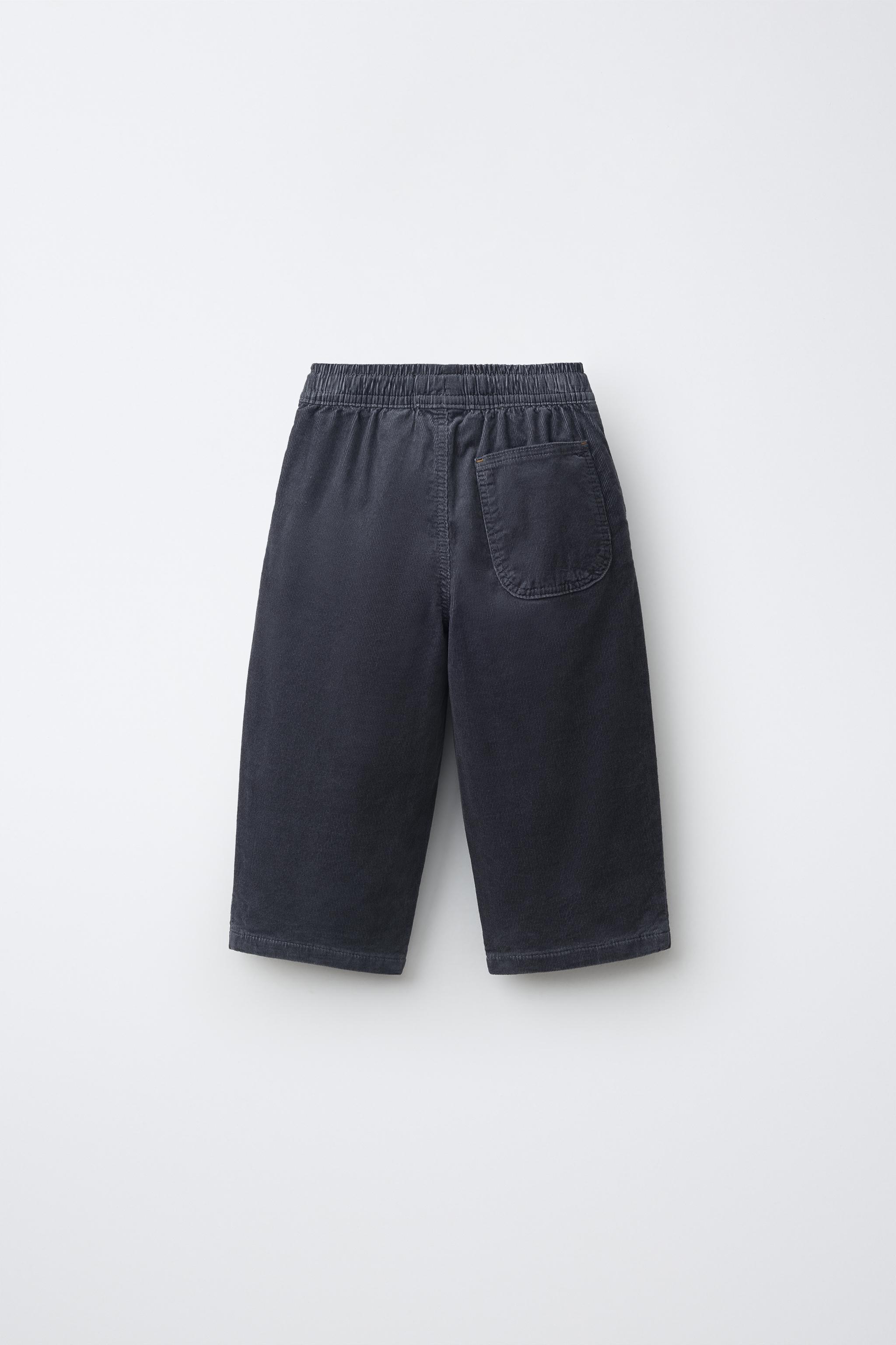 PANTALON BAGGY EN VELOURS CÔTELÉ FIN