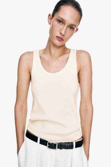 Débardeur 100 % coton -  de Zara