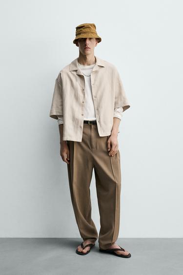 CAMISA FLUIDA RELAXED FIT - Beige claro de Zara - Imagen 0