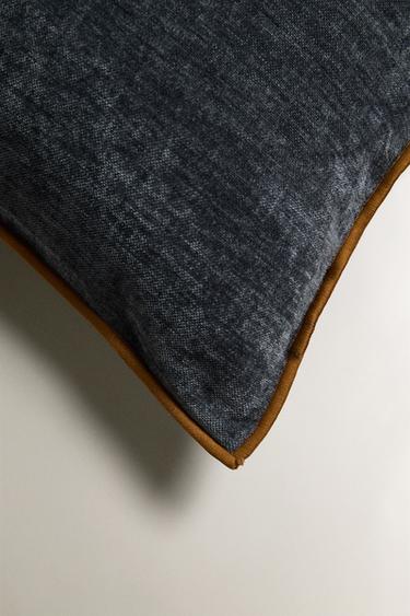 HOUSSE DE COUSSIN CHENILLE - Bleu / Gris de Zara - Image 1