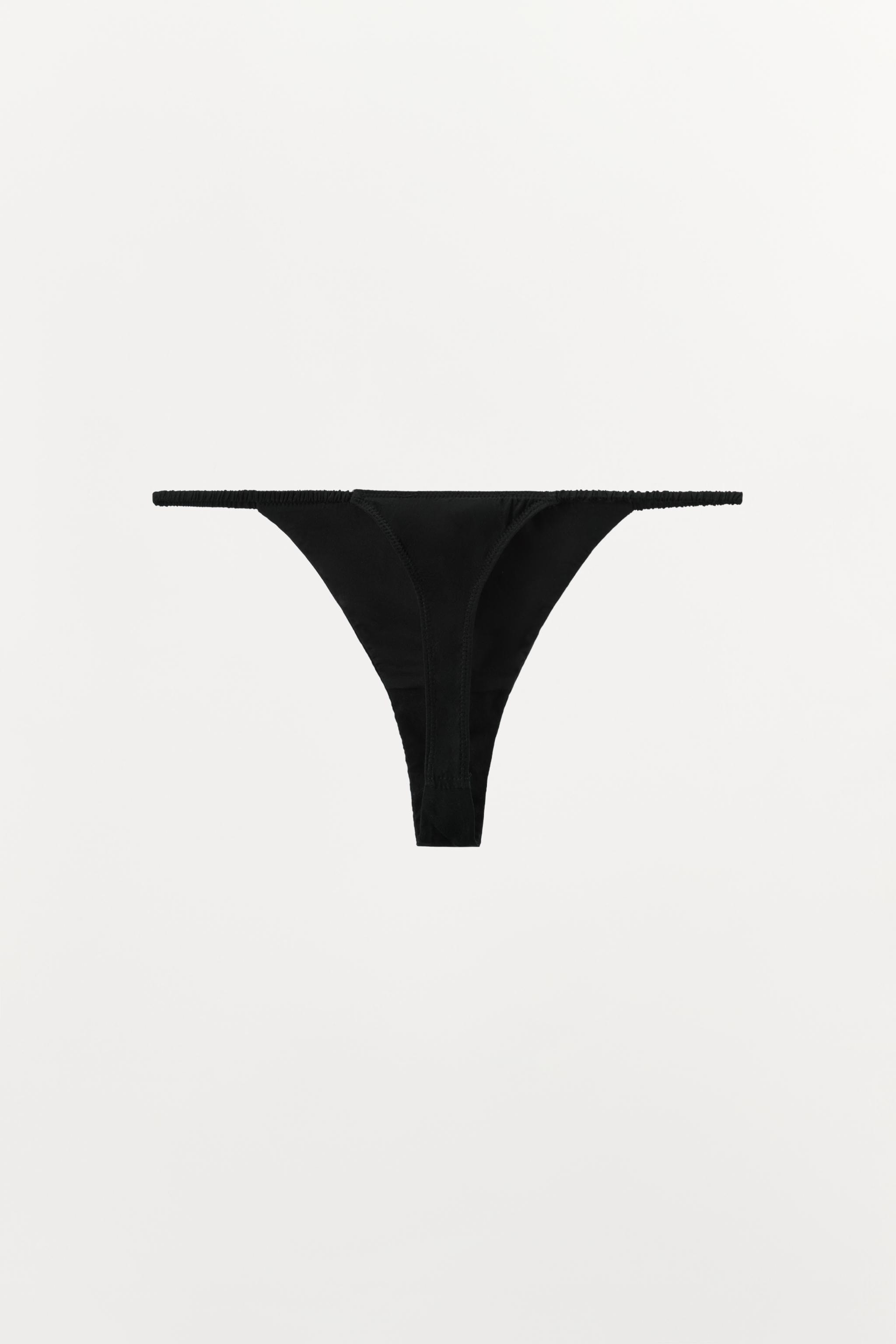 SILK BLEND THONG