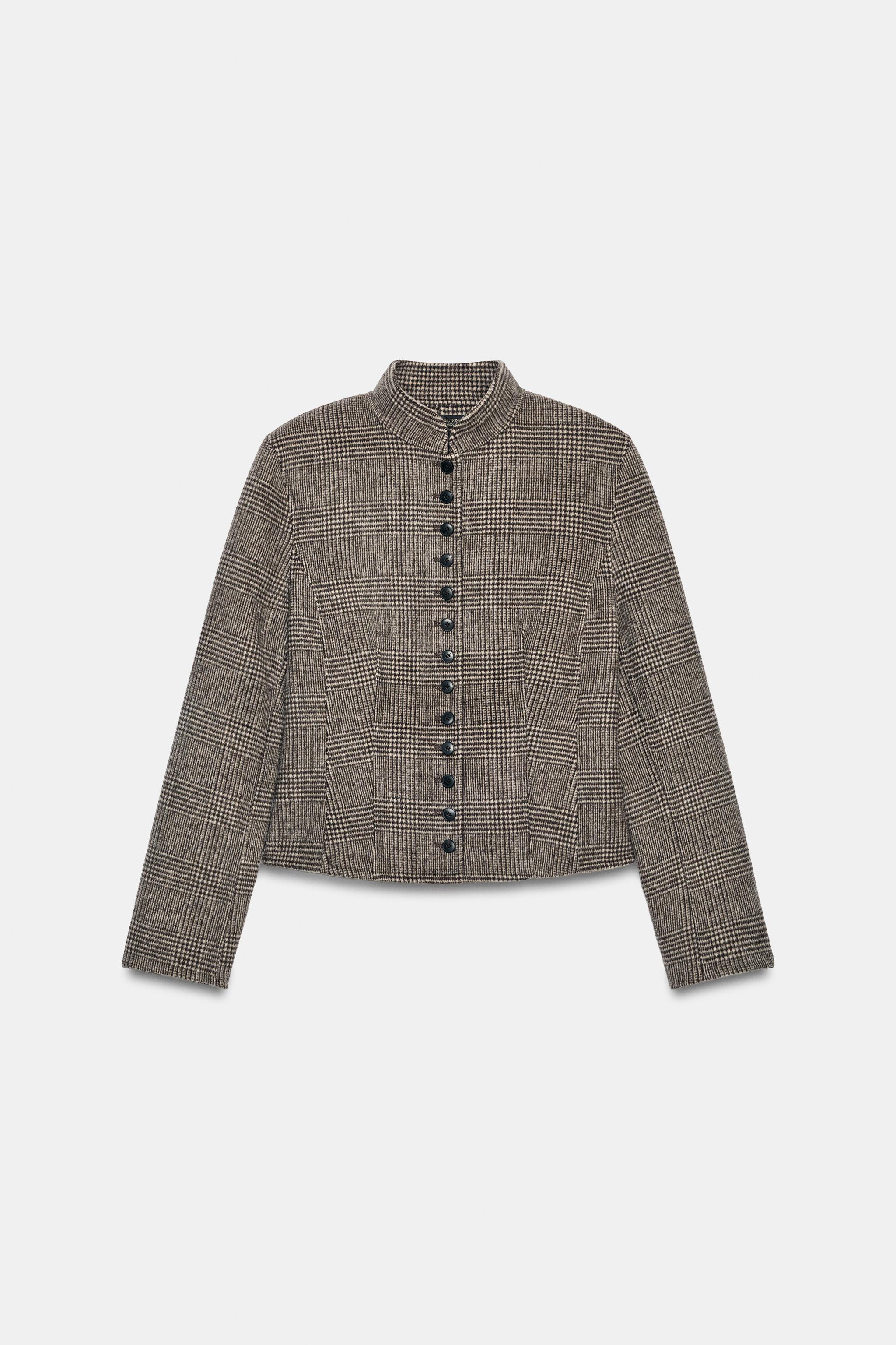 ZW COLLECTION WOOL CROPPED JACKET