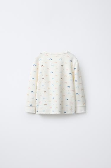 2-6 YEARS/ RAINBOW VELOUR PYJAMAS - Ecru de Zara - Image 2