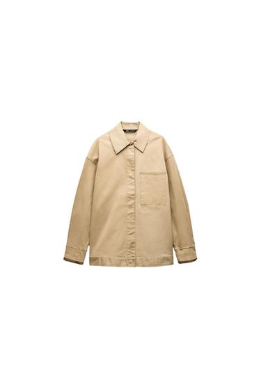 STRIPED CUFF OVERSHIRT