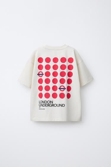 UNDERGROUND LONDON © PRINT T-SHIRT - Ecru by Zara