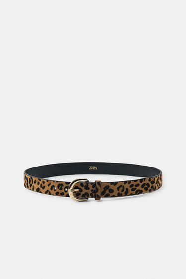 CINTURA PELLE 100% STAMPA ANIMALIER - Leopardato di Zara