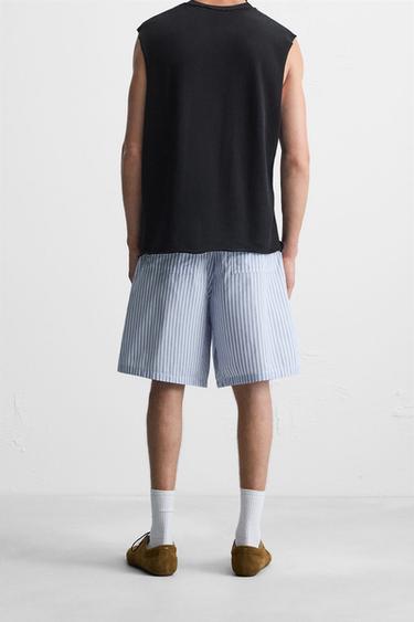 STRIPED RELAXED FIT BERMUDA SHORTS - striped by Zara - Image 2