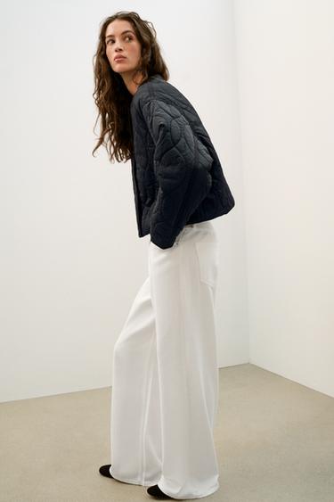 BLOUSON COURT MATELASSÉ - Noir de Zara - Image 3
