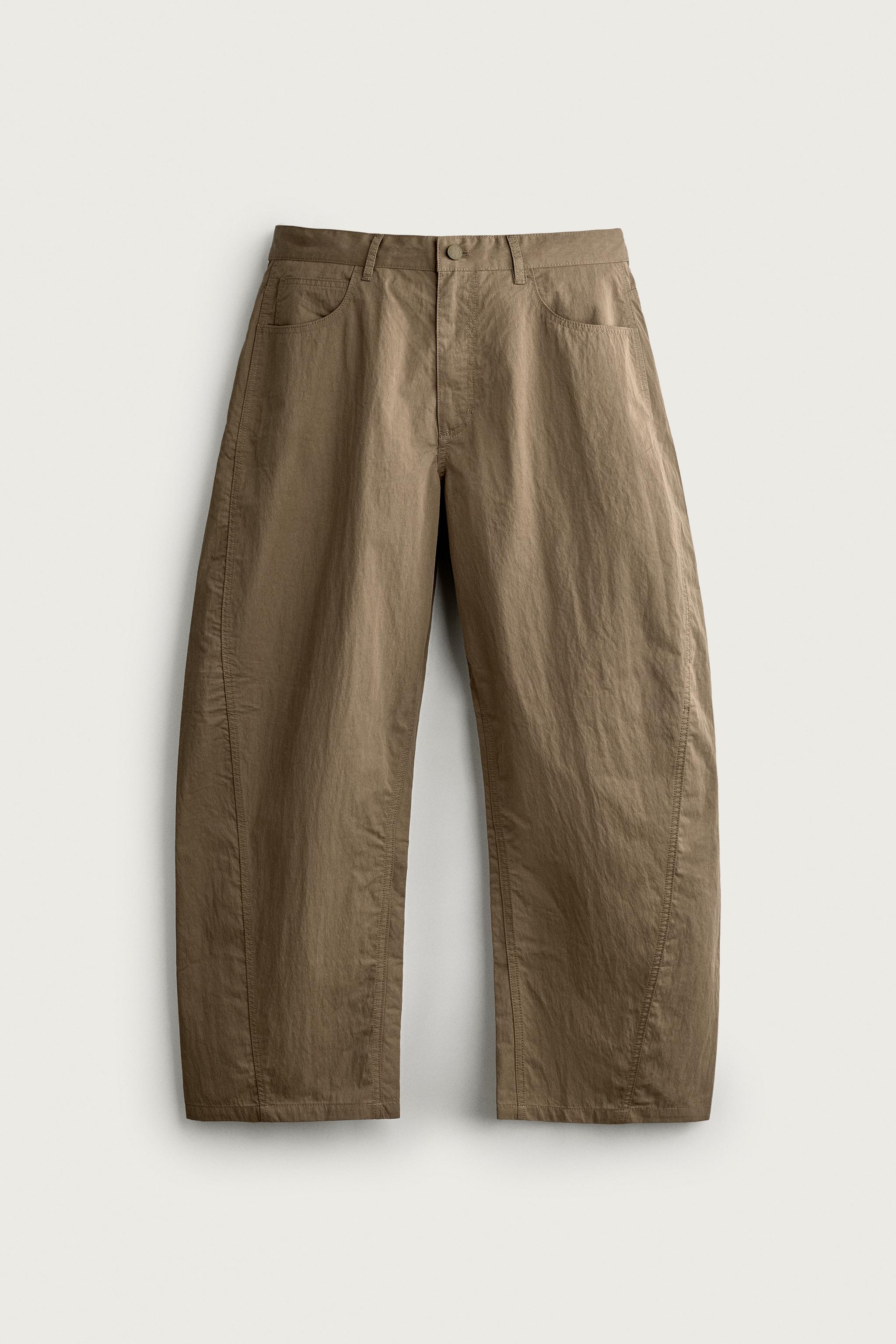 BALLOON FIT TROUSERS — Khaki