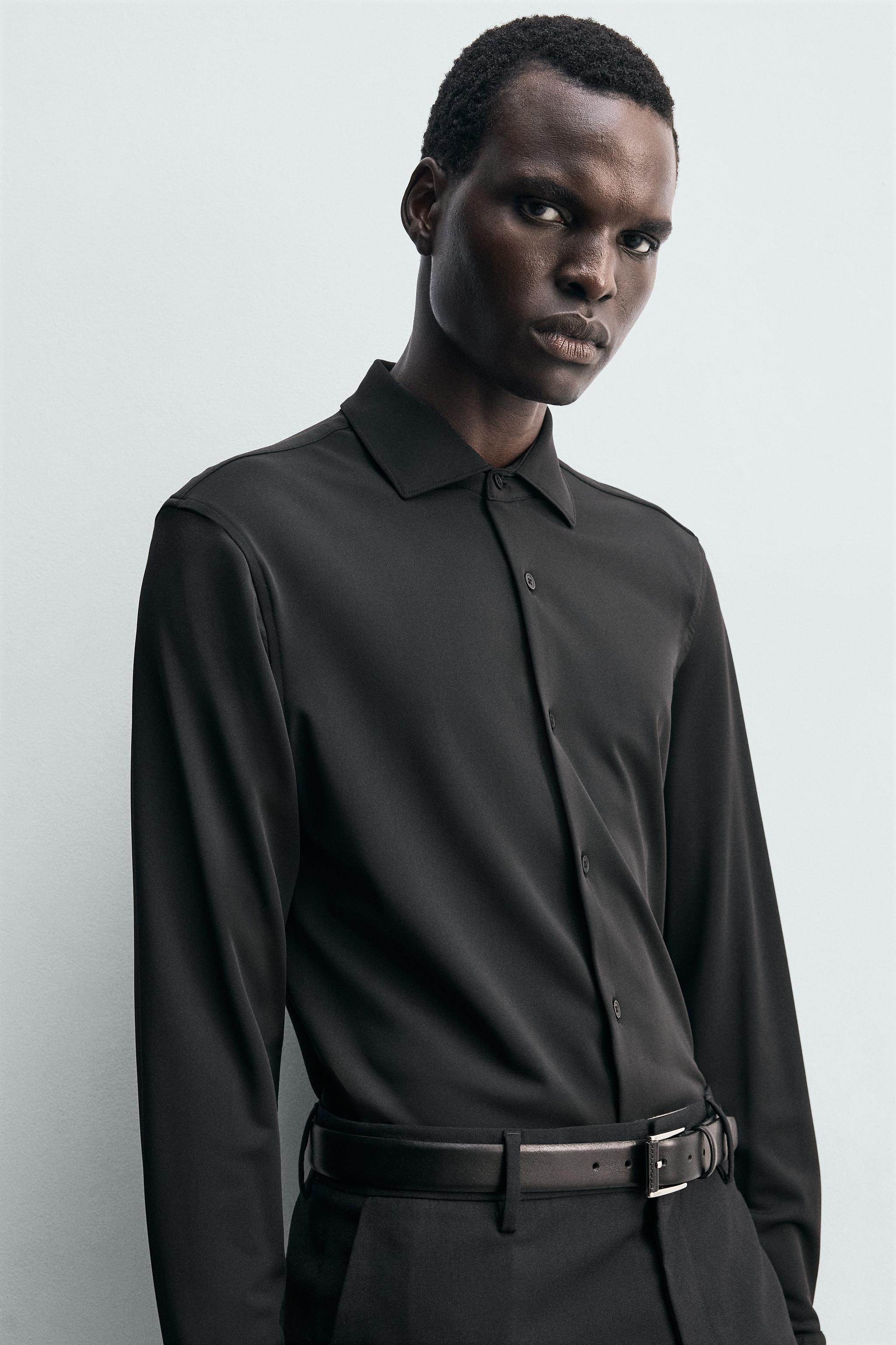 STRETCH TEXTURED SHIRT