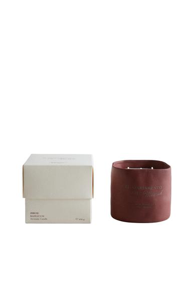 (430 G) BASILICUM SCENTED CANDLE - Mint by Zara