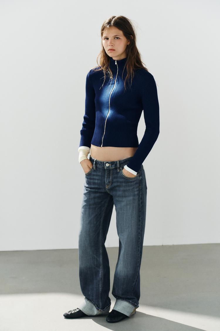 RIB KNIT CARDIGAN
