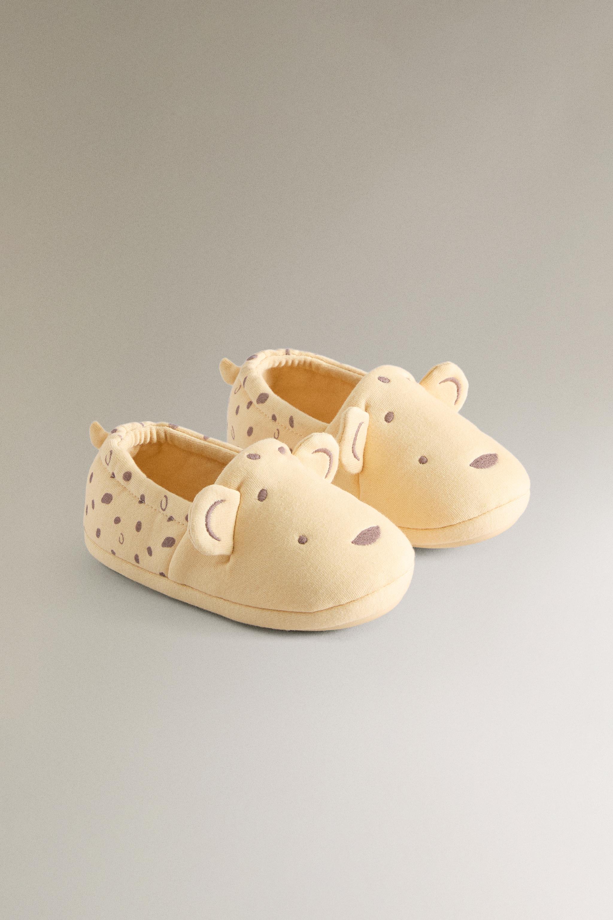 CHILDREN'S CHEETAH SLIPPERS