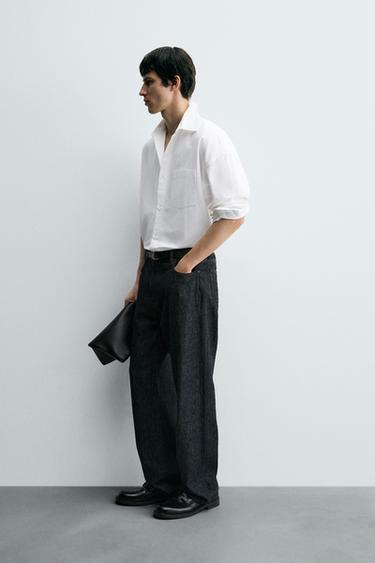 OVERSIZE FIT OXFORD SHIRT - White by Zara - Image 3