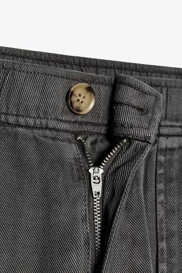 TROUSERS WITH ELASTIC WAIST - Anthracite grey by Zara - Image 2