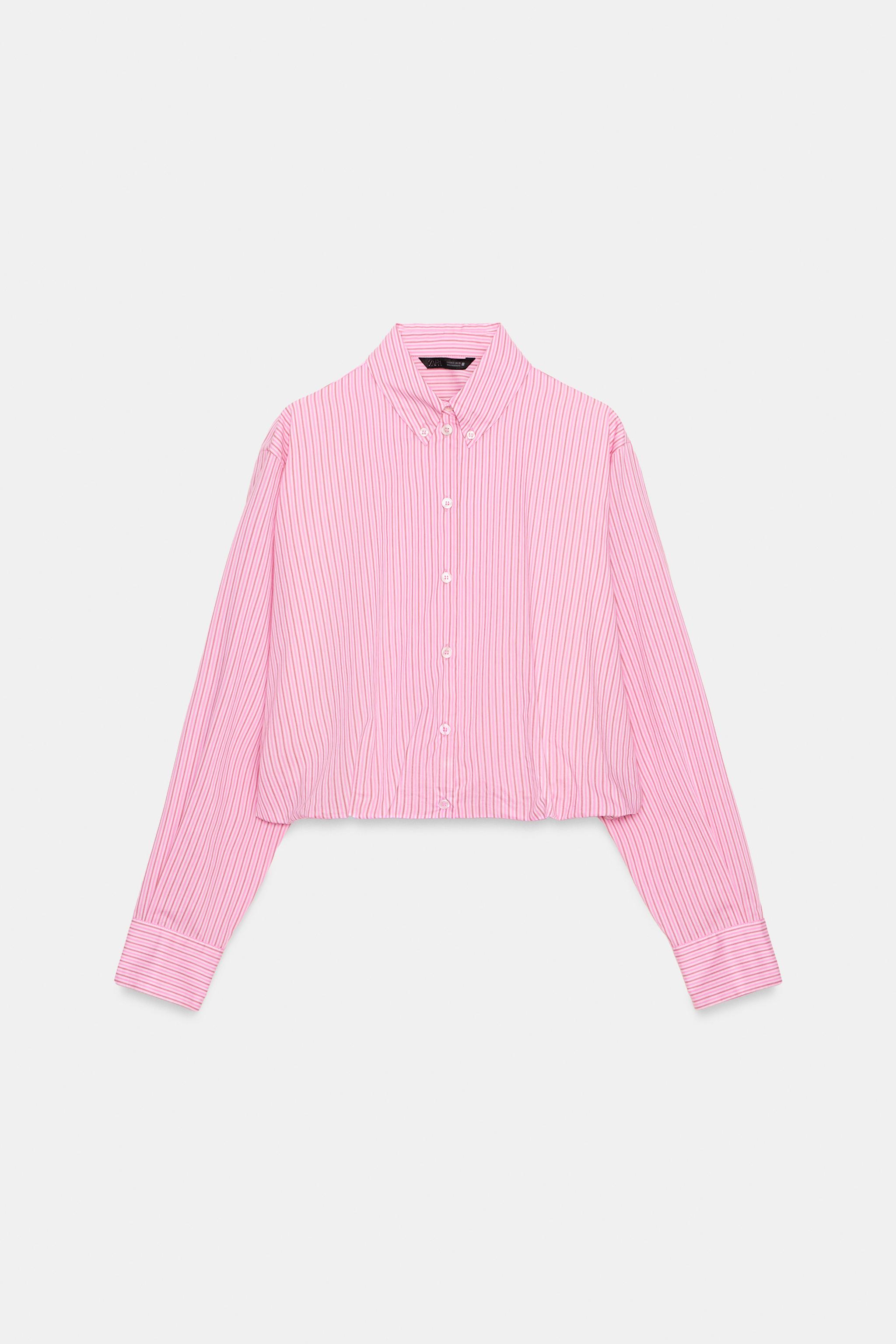 STRIPED BALLOON POPLIN SHIRT