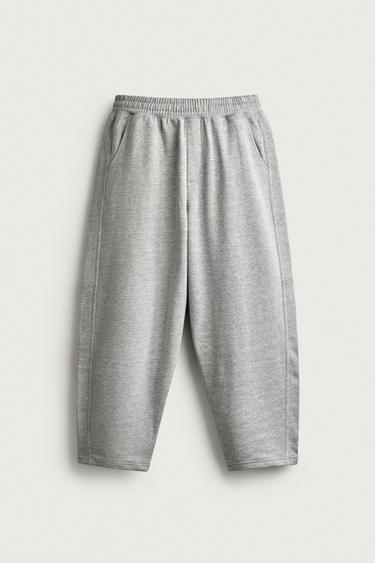 BASIC JOGGER-HOSE BALLOON FIT - Grau meliert von Zara