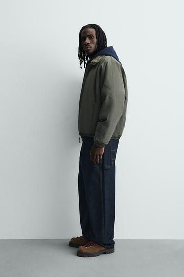BLOUSON TECHNIQUE BIMATIÈRE - Kaki de Zara - Image 3