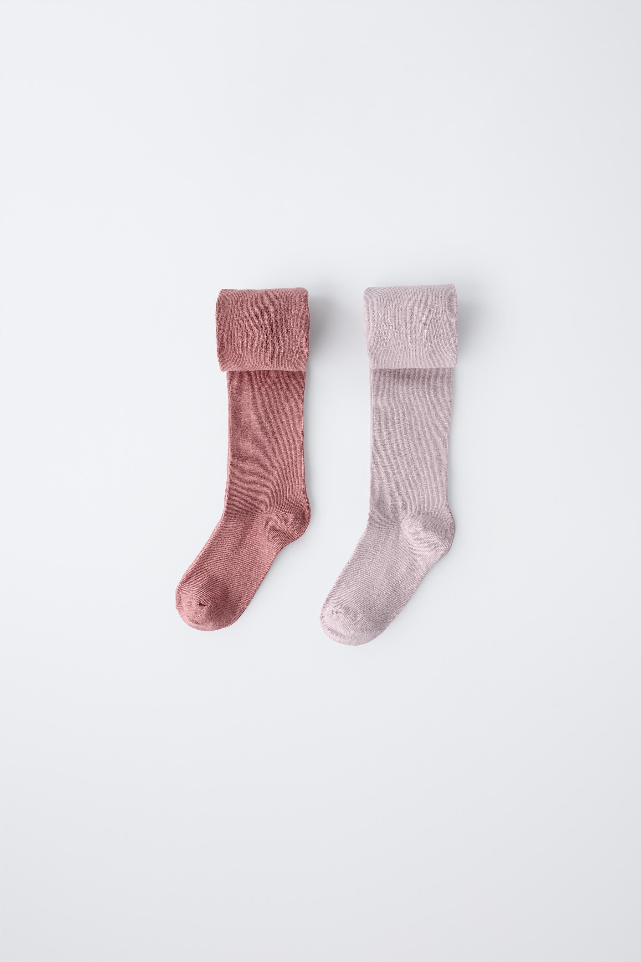 無地タイツ 2足セット - ピンク | ZARA Japan / 日本