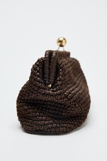 SAC ENVELOPPE TRESSÉ - Marron de Zara - Image 3