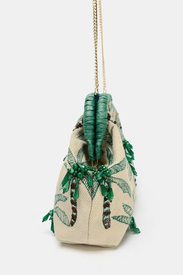 BEADED DETAIL CLUTCH - Ecru by Zara - Image 3