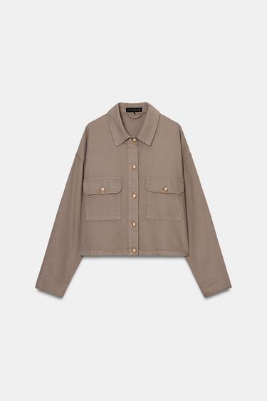 BUTTONED JACKET - camel by Zara - Image 0