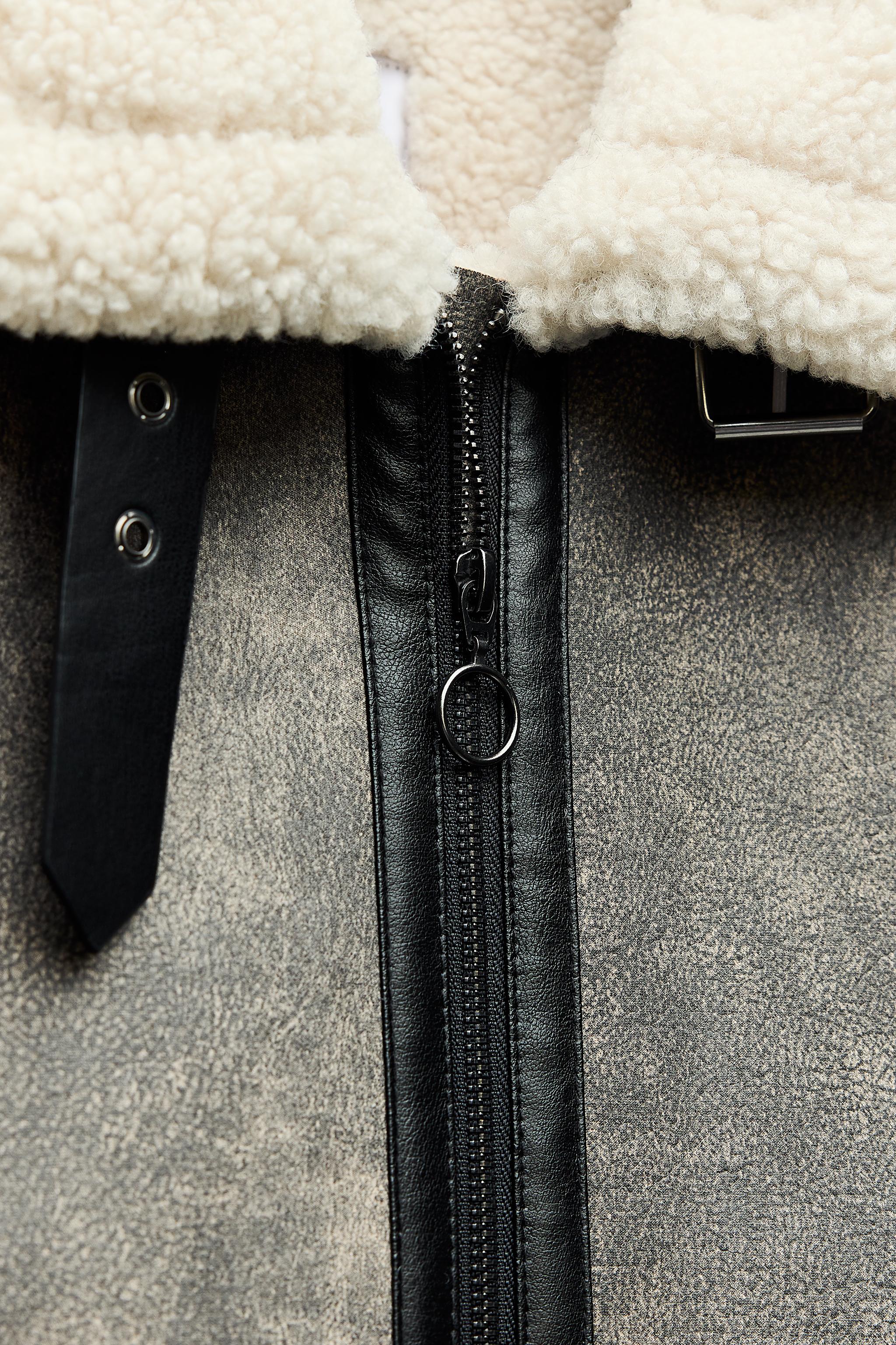 DOUBLE-SIDED STRAP DETAIL JACKET - Gray | ZARA United States
