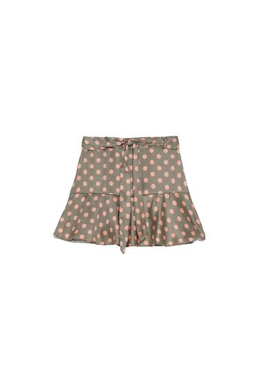 POLKA DOT BERMUDA SKORT