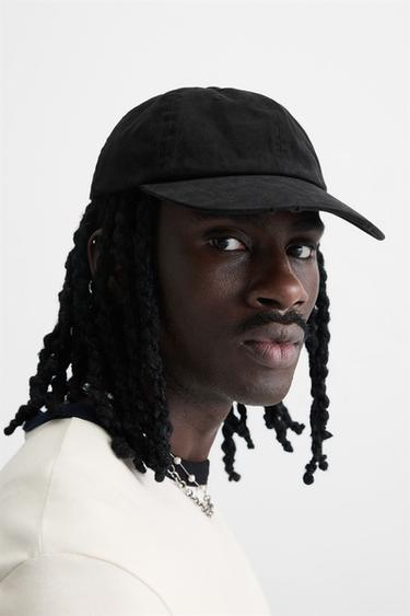 WASHED CAP - Black by Zara - Image 3