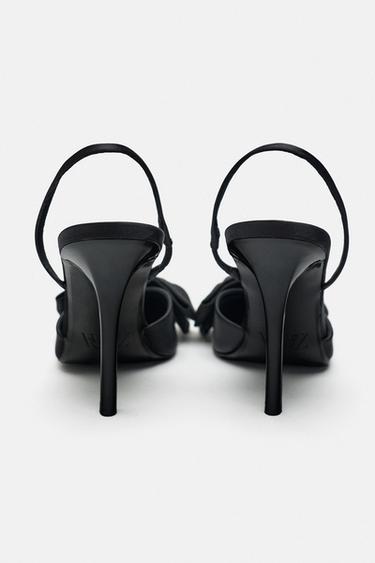 CHAUSSURES À TALONS AVEC LACET - Noir de Zara - Image 7