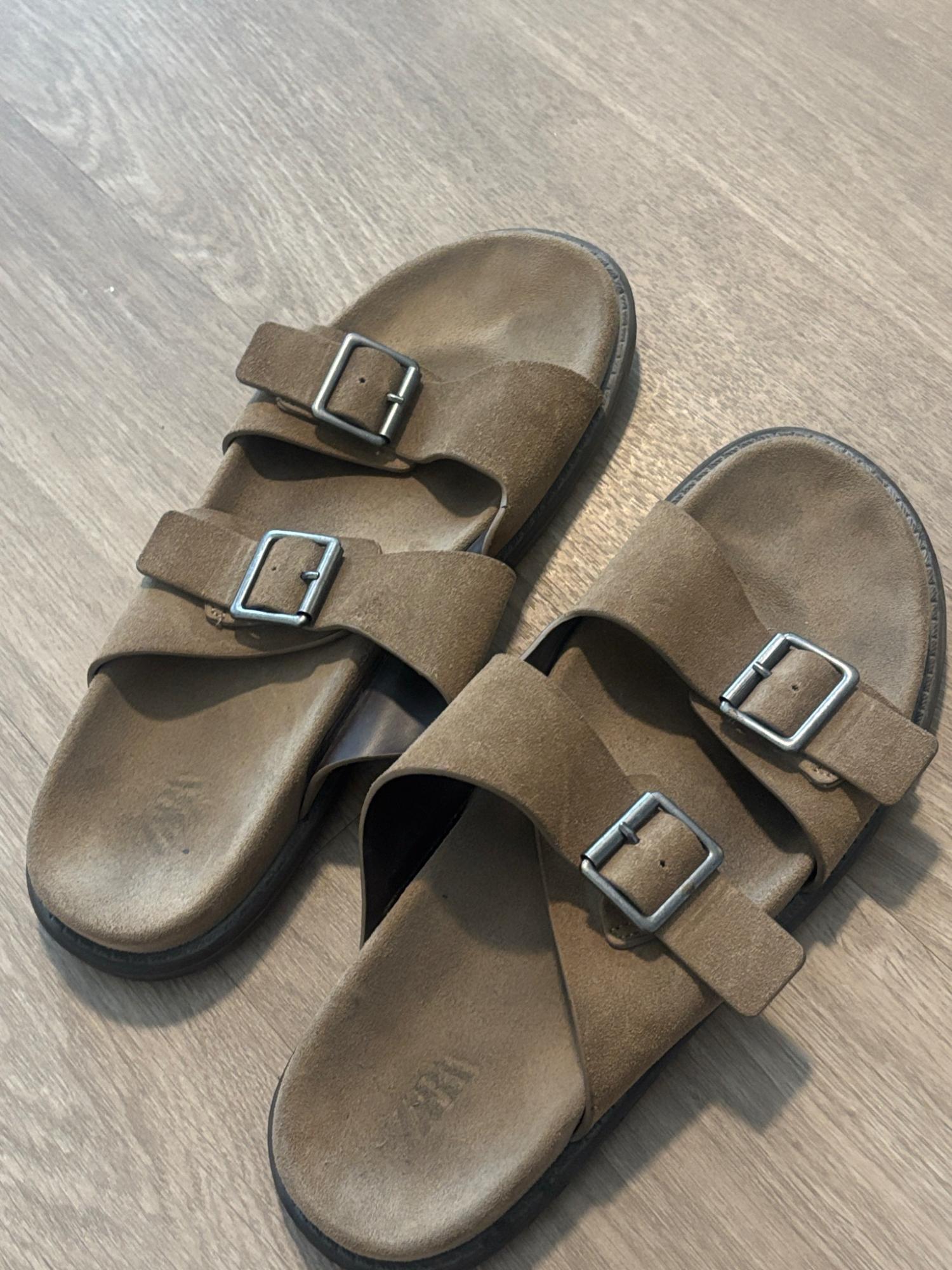 TWO STRAP SUEDE SANDALS | SECOND HAND | Zara Preowned