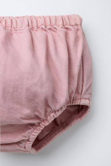 TWILL PINAFORE DRESS WITH HEART BRAGUITAS - Pink by Zara - Image 3