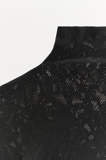 BODY SEAMLESS DENTELLE - Noir de Zara - Image 4