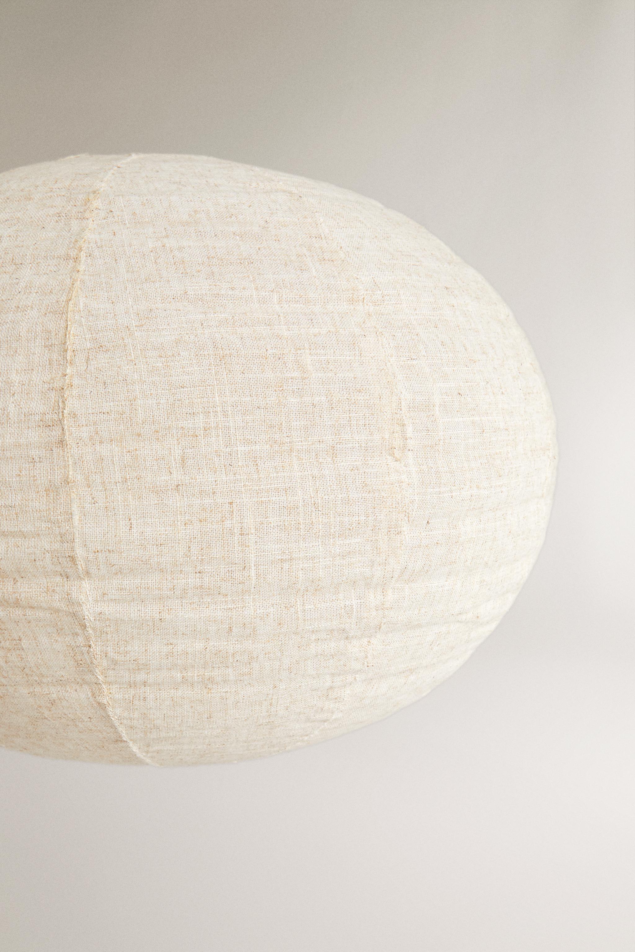 LINEN CEILING LAMP SHADE — Cream