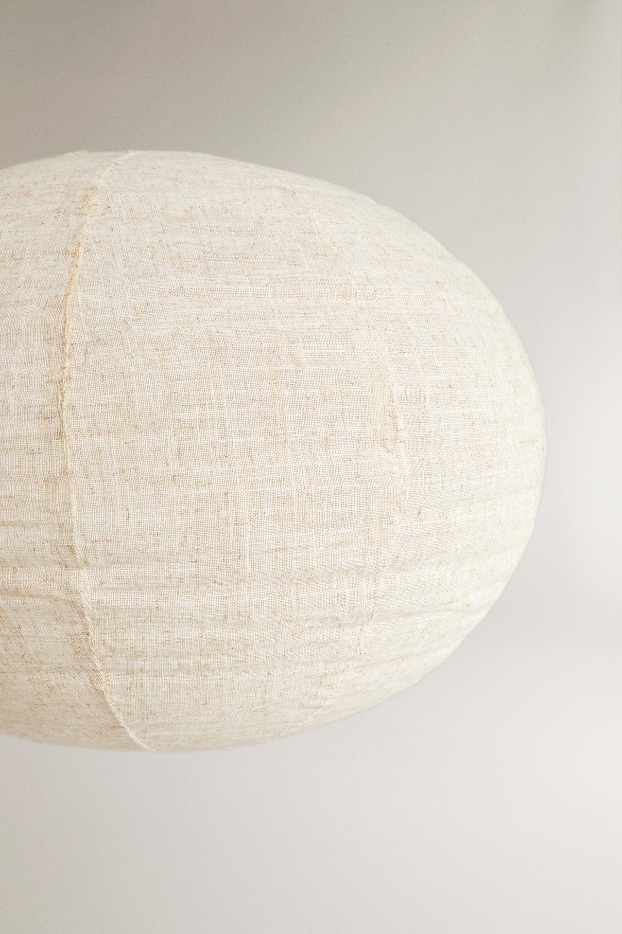 LINEN CEILING LAMP SHADE — Cream