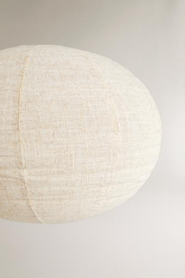 LINEN CEILING LAMP SHADE - Cream by Zara - Image 1
