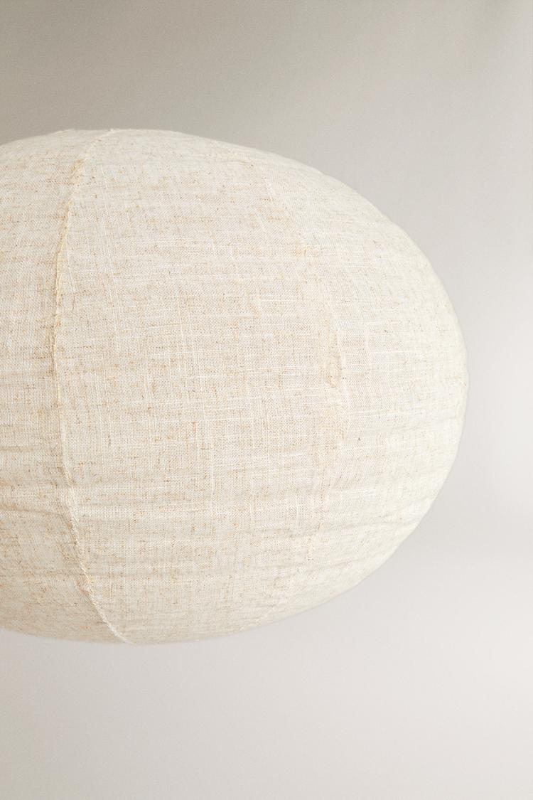 LINEN CEILING LAMP SHADE — Cream