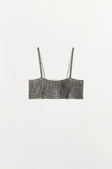 LIMITED EDITION METALLIC PIECES TOP - Silver by Zara - Image 3