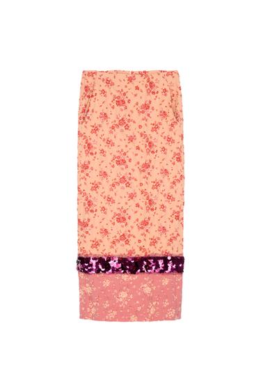 SEQUINNED JACQUARD SKIRT - LIMITED EDITION