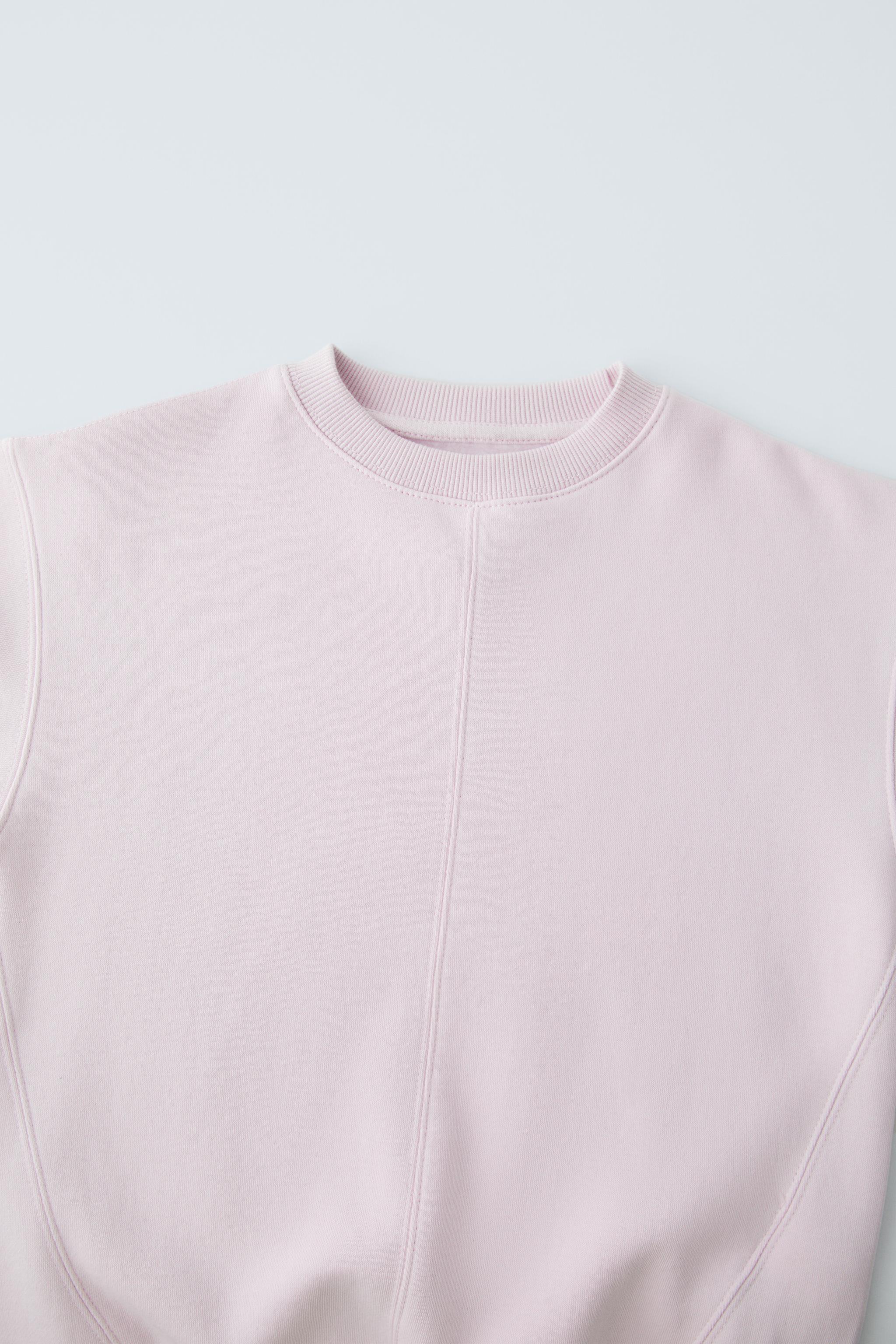 Sudadera rosa mujer online zara