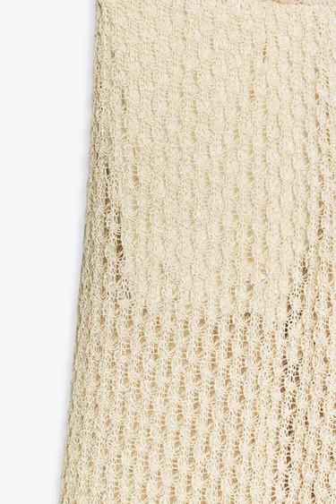 PANTALON FIL MÉTALLISÉ - Doré de Zara - Image 5