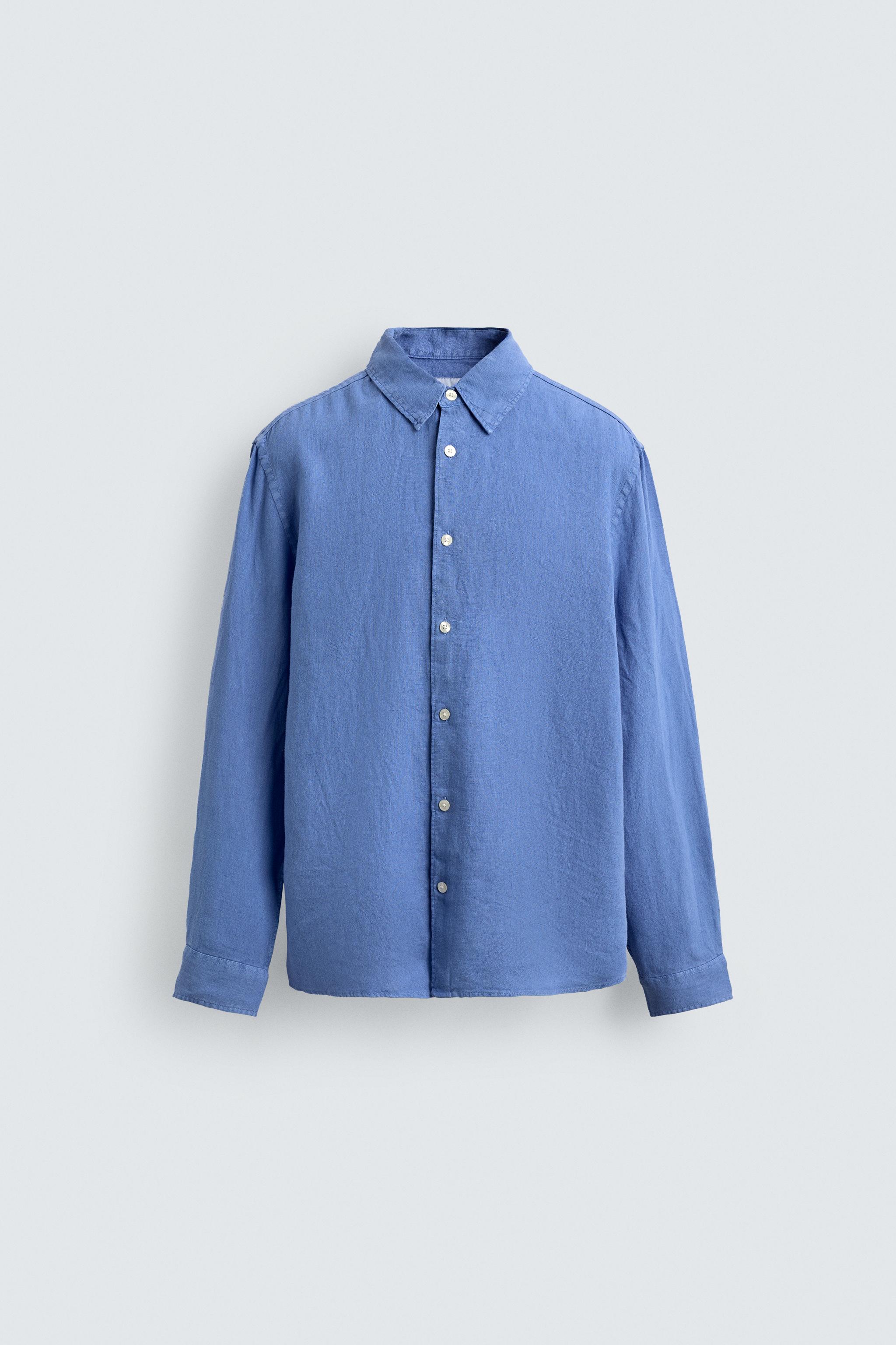 100% LINEN REGULAR FIT SHIRT