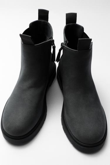 BOTTINE ÉLASTIQUE - Gris de Zara