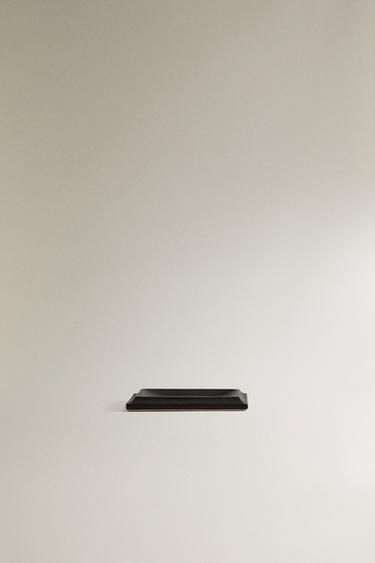 BANDEJA ESCRITORIO CLIPS PIEL - Negro de Zara - Imagen 0