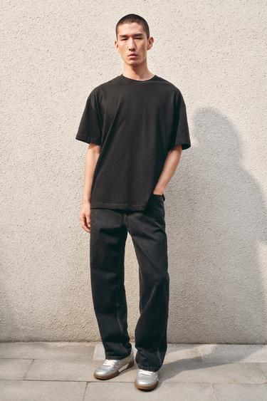 Zara 基本款標準版重磅T恤 - 黑色