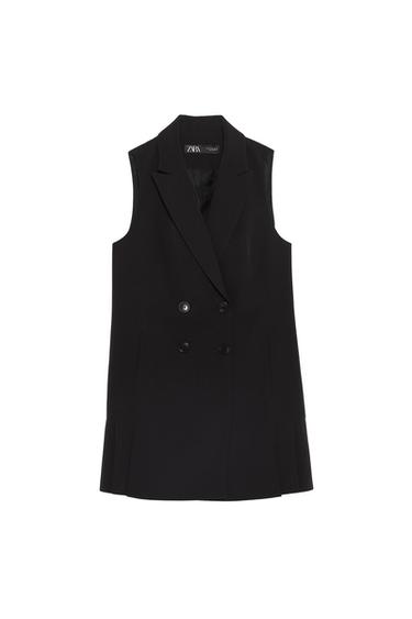 DOUBLE-BREASTED BOX PLEAT WAISTCOAT