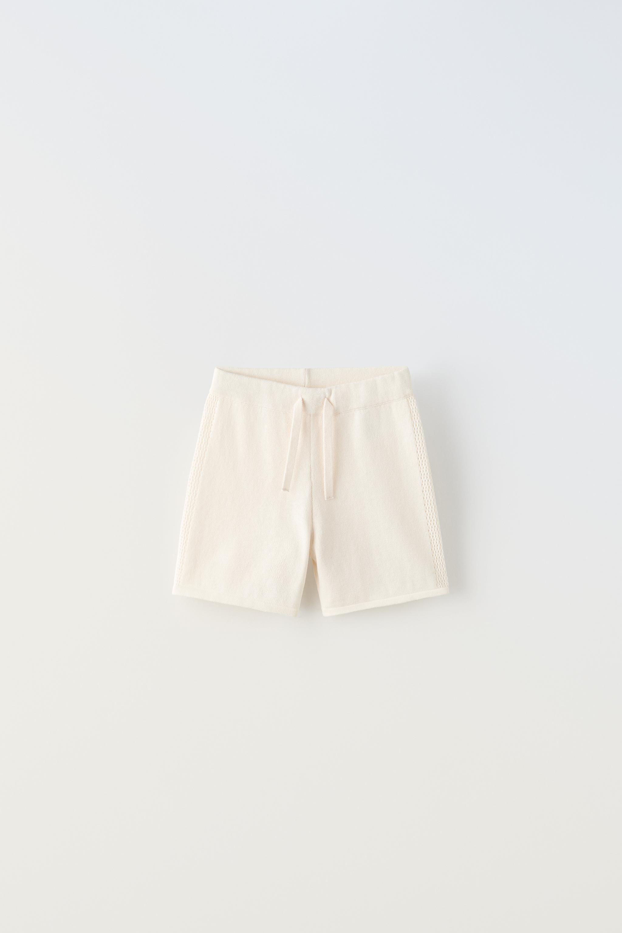 Embroidered Knit Shorts