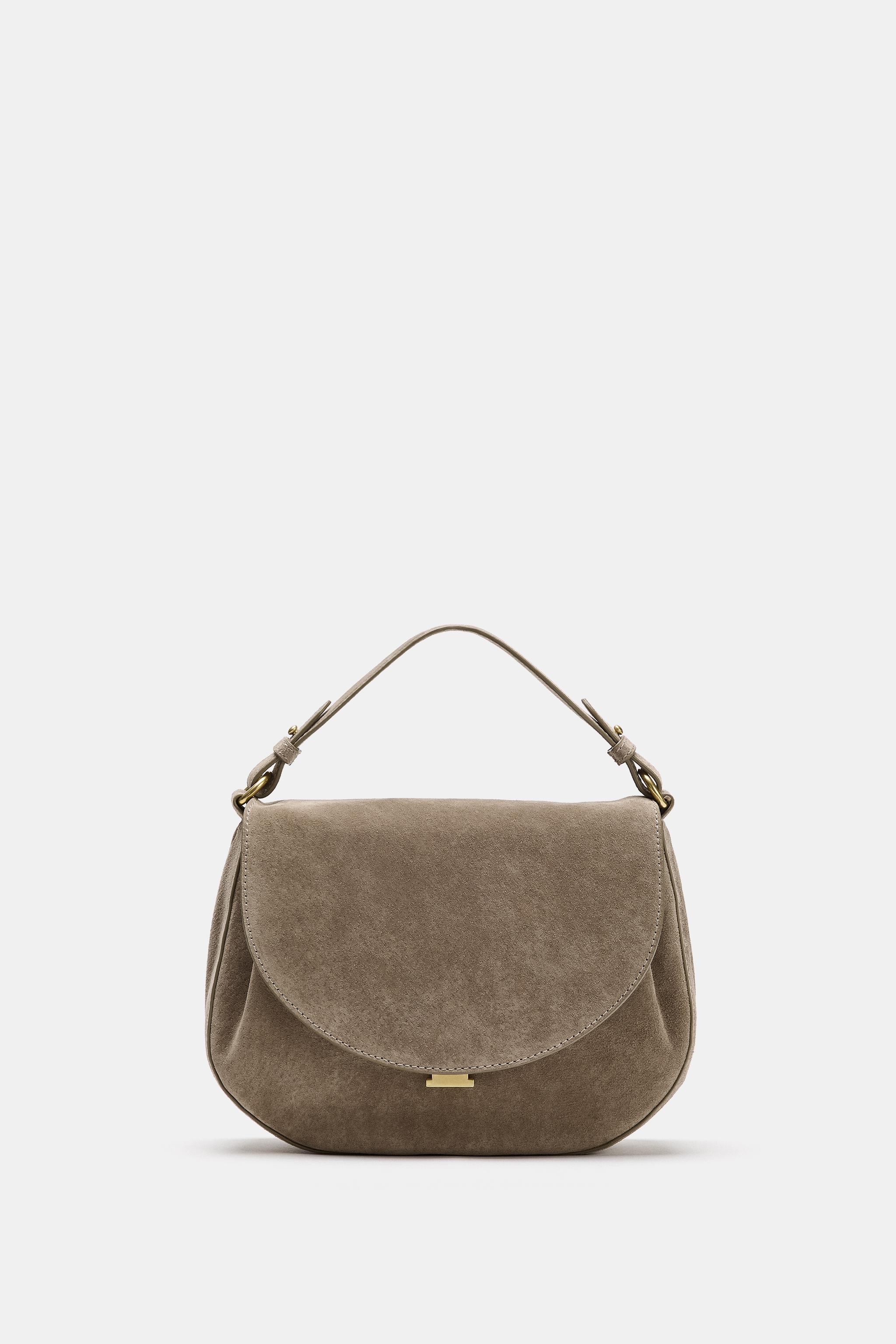 LEATHER FLAP CROSSBODY BAG