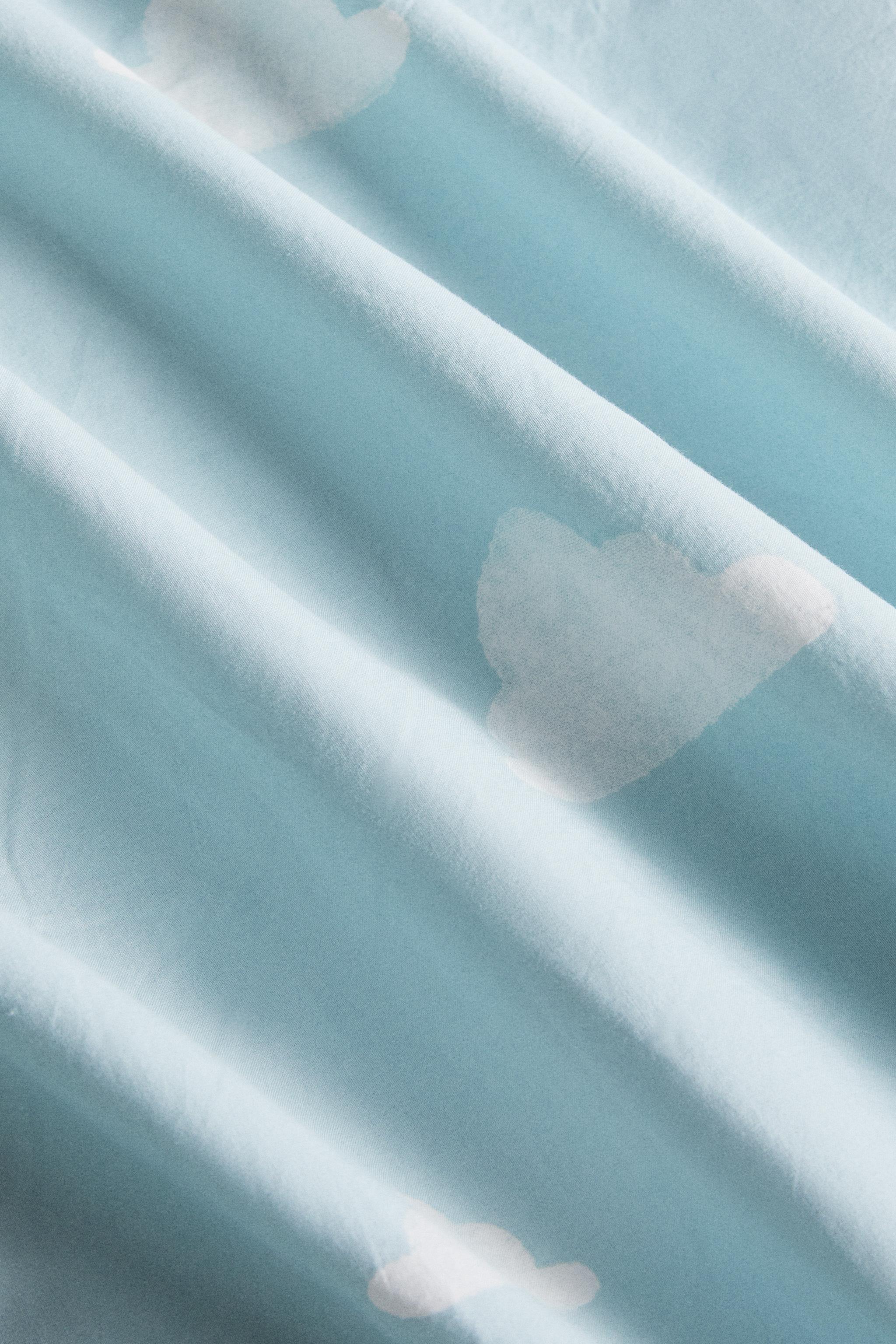 HOUSSE DE COUETTE ENFANT IMPRIMÉ NUAGES