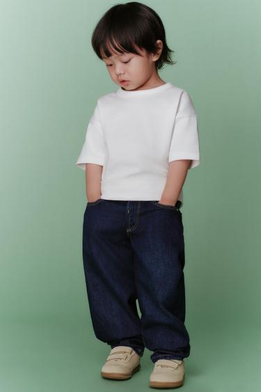 BAGGY DENIM TROUSERS - Indigo by Zara